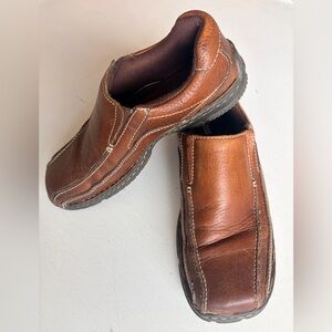 G.H. BASS & CO. Men's Leather Brown Samuel Slip-On Shoes